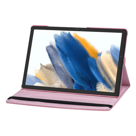 Samsung Tab A8 10.5 2022 Book Case Tablet hoesje - 360 Graden Draaibaar - Roze Samsung Tab A8 10.5 2022 Book Case Tablet hoesje - 360 Graden Draaibaar - Roze