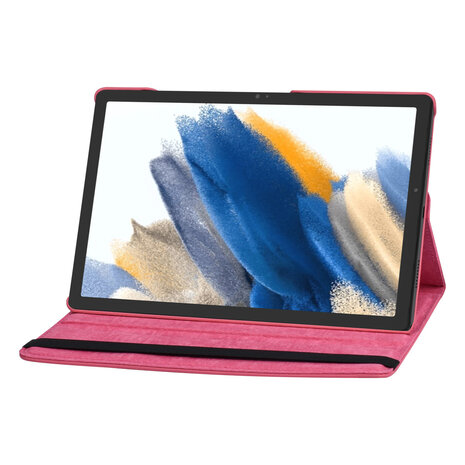 Samsung Tab A8 10.5 2022 Book Case Tablet - 360 Graden Draaibaar - Hot Pink Samsung Tab A8 10.5 2022 Book Case Tablet - 360 Graden Draaibaar - Hot Pink