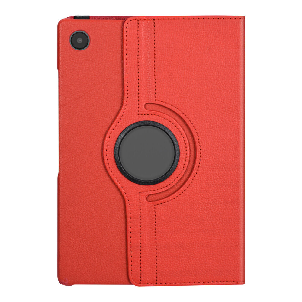 Samsung Tab A8 10.5 2022 Bücherregal Tablet-Hülle - 360 Graden Draaibaar - Rot Samsung Tab A8 10.5 2022 Bücherregal Tablet-Hülle - 360 Graden Draaibaar - Rot