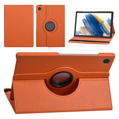 Samsung Tab A8 10.5 2022 Book Case Tablet hoesje - 360 Graden Draaibaar - Oranje