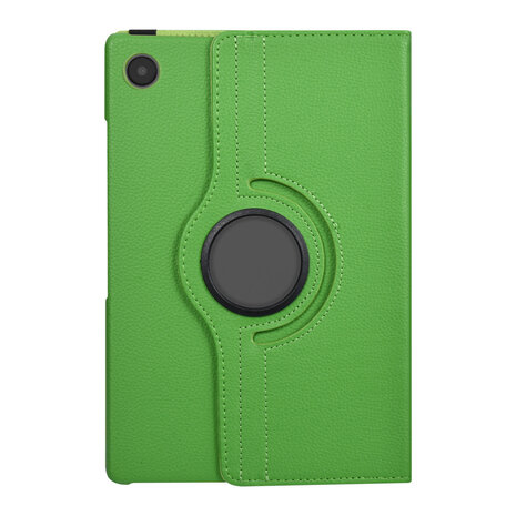 Samsung Tab A8 10.5 2022 Book Case Tablet hoesje - 360 Graden Draaibaar - Groen Samsung Tab A8 10.5 2022 Book Case Tablet hoesje - 360 Graden Draaibaar - Groen