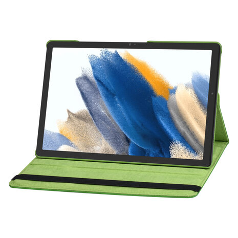 Samsung Tab A8 10.5 2022 Book Case Tablet - 360 Graden Draaibaar - Green Samsung Tab A8 10.5 2022 Book Case Tablet - 360 Graden Draaibaar - Green