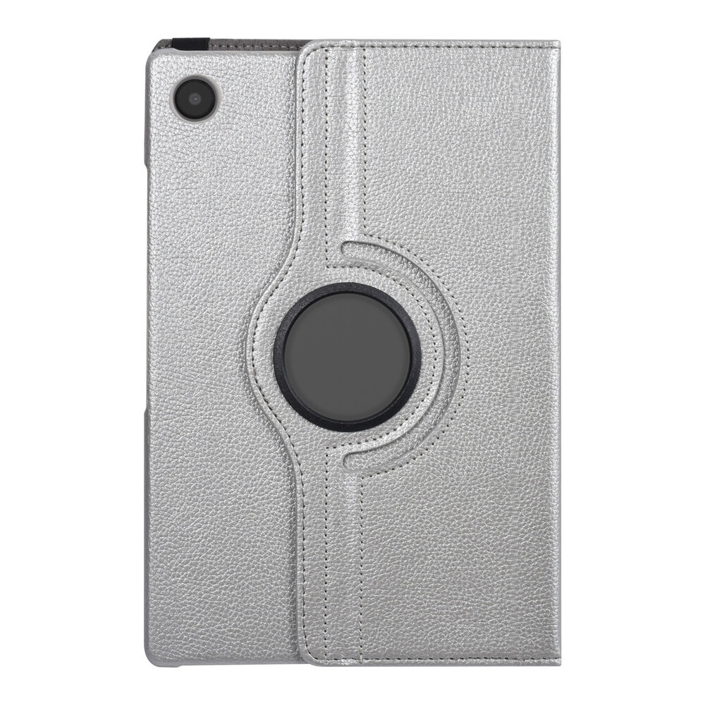Samsung Tab A8 10.5 2022 Book Case Tablet hoesje - 360 Graden Draaibaar - Zilver Samsung Tab A8 10.5 2022 Book Case Tablet hoesje - 360 Graden Draaibaar - Zilver