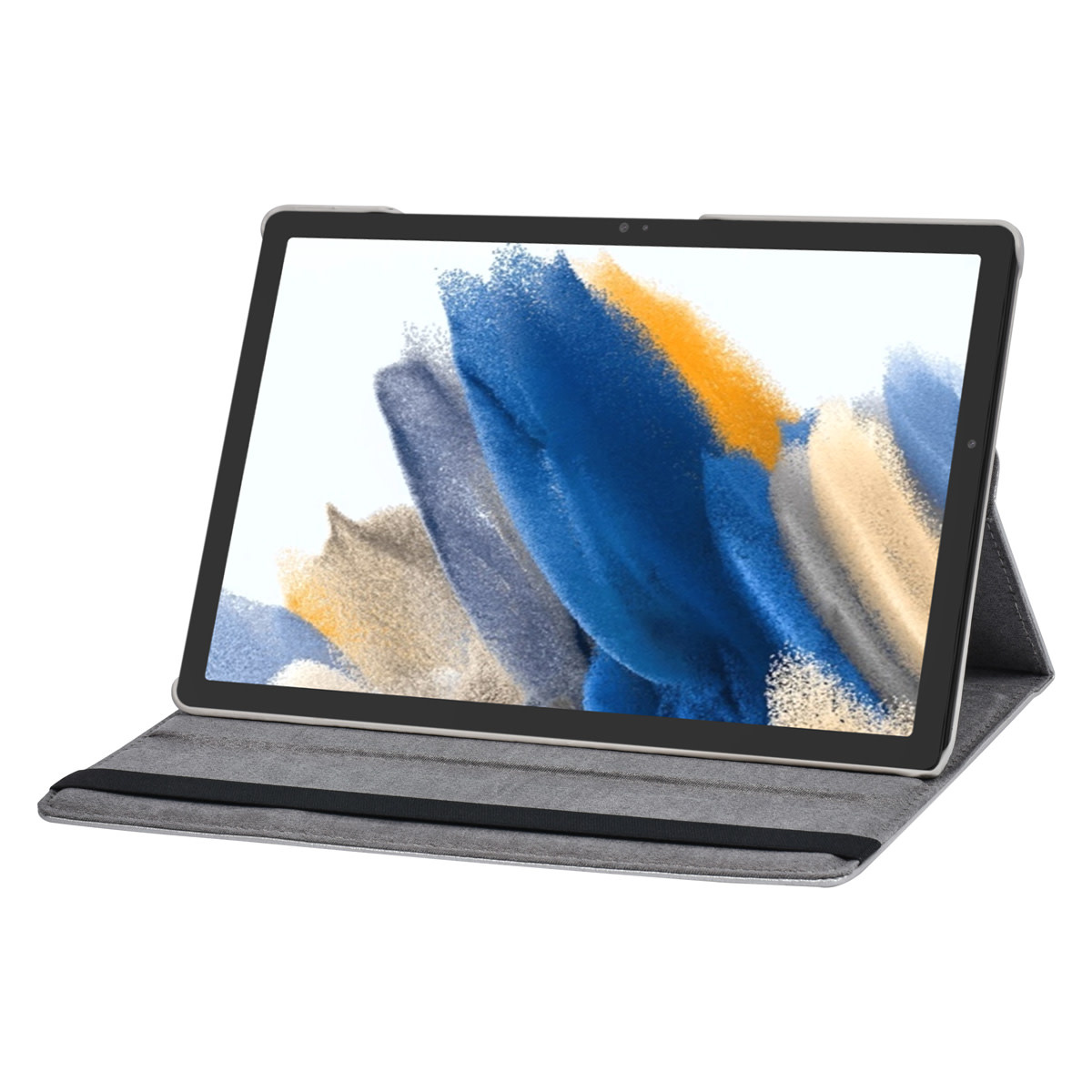 Samsung Tab A8 10.5 2022 Book Case Tablet hoesje - 360 Graden Draaibaar - Zilver, foto 4 van 4