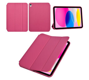 Apple iPad 10.9 (2022) & Apple iPad 11 (2025) Book Case Tablet - Smart Case - Hot Pink Apple iPad 10.9 (2022) & Apple iPad 11 (2025) Book Case Tablet - Smart Case - Hot Pink
