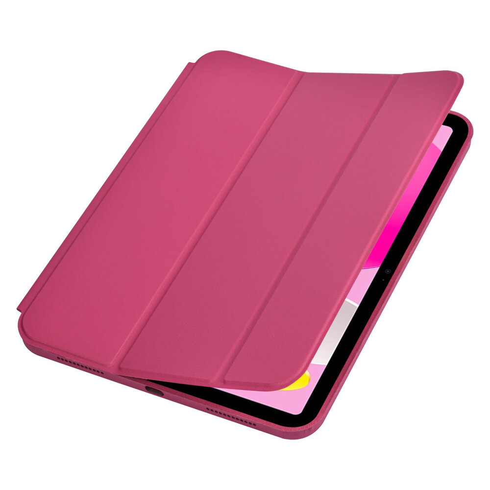 Apple iPad 10.9 (2022) Book Case Tablet hoesje - Smart Case - Felroze Apple iPad 10.9 (2022) Book Case Tablet hoesje - Smart Case - Felroze