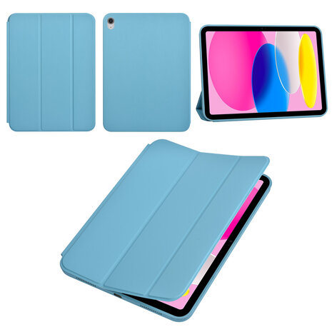 Apple iPad 10.9 (2022) & Apple iPad 11 (2025) Tablet Housse - Smart Case - Bleu clair Apple iPad 10.9 (2022) & Apple iPad 11 (2025) Tablet Housse - Smart Case - Bleu clair