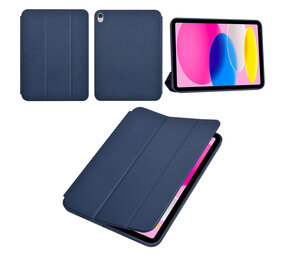 Apple iPad 10.9 (2022) & Apple iPad 11 (2025) Tablet Housse - Smart Case - Bleu foncé Apple iPad 10.9 (2022) & Apple iPad 11 (2025) Tablet Housse - Smart Case - Bleu foncé
