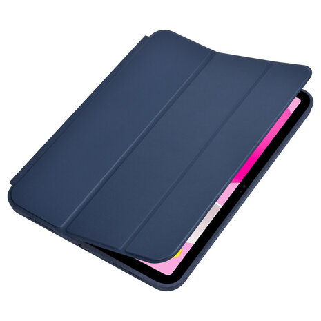Apple iPad 10.9 (2022) Book Case Tablet hoesje - Smart Case - DonkerBlauw Apple iPad 10.9 (2022) Book Case Tablet hoesje - Smart Case - DonkerBlauw