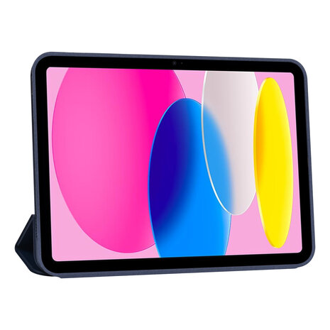 Apple iPad 10.9 (2022) Book Case Tablet hoesje - Smart Case - DonkerBlauw Apple iPad 10.9 (2022) Book Case Tablet hoesje - Smart Case - DonkerBlauw