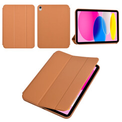 Apple iPad 10.9 (2022) Book Case Tablet hoesje - Smart Case - LichtBruin
