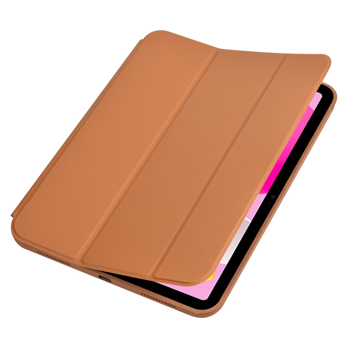 Apple iPad 10.9 (2022) Book Case Tablet hoesje - Smart Case - LichtBruin, foto 4 van 5