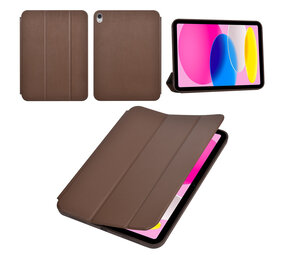 Apple iPad 10.9 (2022) & Apple iPad 11 (2025) Tablet Housse - Smart Case - Marron foncé Apple iPad 10.9 (2022) & Apple iPad 11 (2025) Tablet Housse - Smart Case - Marron foncé