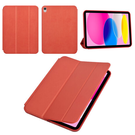 Apple iPad 10.9 (2022) & Apple iPad 11 (2025) Tablet Housse - Smart Case - Rouge Apple iPad 10.9 (2022) & Apple iPad 11 (2025) Tablet Housse - Smart Case - Rouge