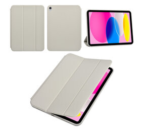 Apple iPad 10.9 (2022) & Apple iPad 11 (2025) Tablet Housse - Smart Case - Gris Apple iPad 10.9 (2022) & Apple iPad 11 (2025) Tablet Housse - Smart Case - Gris