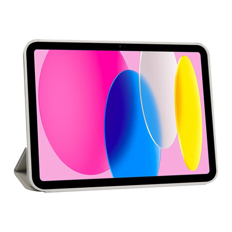 Apple iPad 10.9 (2022) Book Case Tablet hoesje - Smart Case - Grijs Apple iPad 10.9 (2022) Book Case Tablet hoesje - Smart Case - Grijs