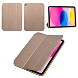 Apple iPad 10.9 (2022) & Apple iPad 11 (2025) Book Case Tablet - Smart Case - Gold