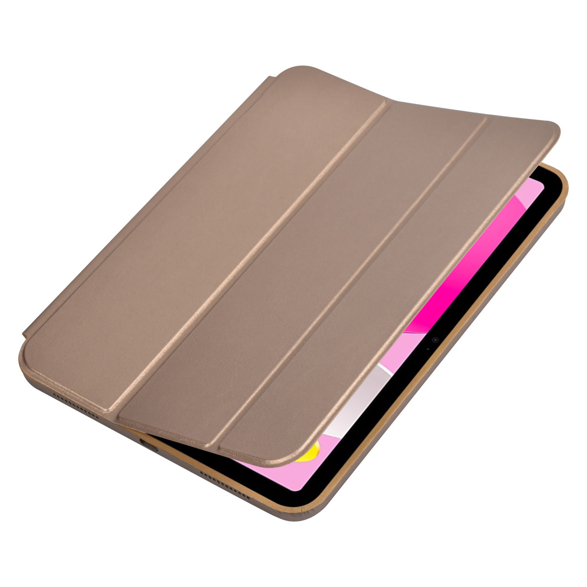 Apple iPad 10.9 (2022) Book Case Tablet hoesje - Smart Case - Goud, foto 4 van 5