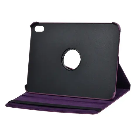 Apple iPad 10.9 (2022) & Apple iPad 11 (2025) Book Case Tablet - 360 degrees rotatable - Purple Apple iPad 10.9 (2022) & Apple iPad 11 (2025) Book Case Tablet - 360 degrees rotatable - Purple