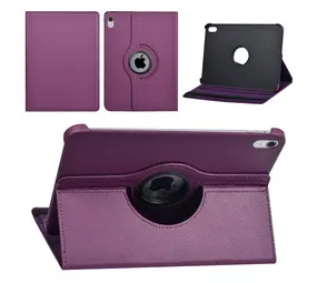 Apple iPad 10.9 (2022) & Apple iPad 11 (2025) Book Case Tablet - 360 degrees rotatable - Purple Apple iPad 10.9 (2022) & Apple iPad 11 (2025) Book Case Tablet - 360 degrees rotatable - Purple