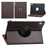 Apple iPad 10.9 (2022) & Apple iPad 11 (2025) Tablet Housse - 360 degrés rotatif - Marron
