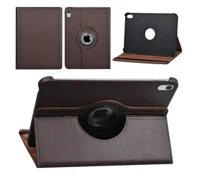 Apple iPad 10.9 (2022) & Apple iPad 11 (2025) Book Case Tablet - 360 degrees rotatable - Brown Apple iPad 10.9 (2022) & Apple iPad 11 (2025) Book Case Tablet - 360 degrees rotatable - Brown