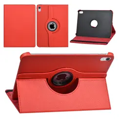 Apple iPad 10.9 (2022) & Apple iPad 11 (2025) Bücherregal Tablet-Hülle - 360 Graden Draaibaar - Rot