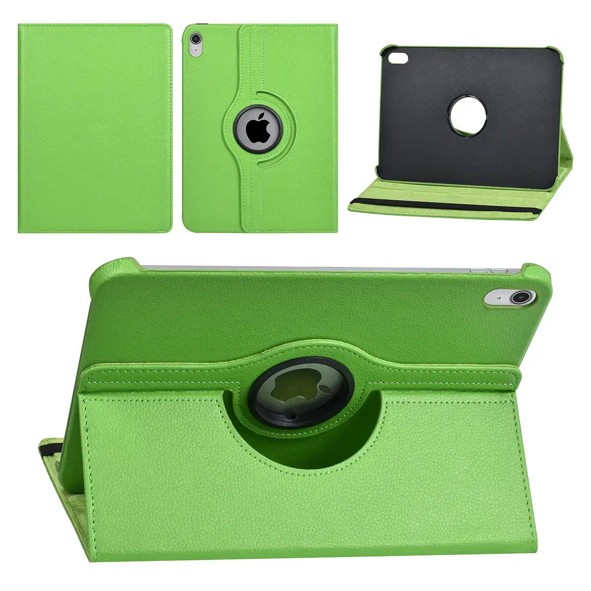 Apple iPad 10.9 (2022) Book Case Tablet hoesje - 360 Graden Draaibaar - Groen
