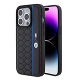 BMW BMW iPhone 15 Pro Hardcase-Rückseite - Hexo Pattern - Schwarz BMW BMW iPhone 15 Pro Hardcase-Rückseite - Hexo Pattern - Schwarz