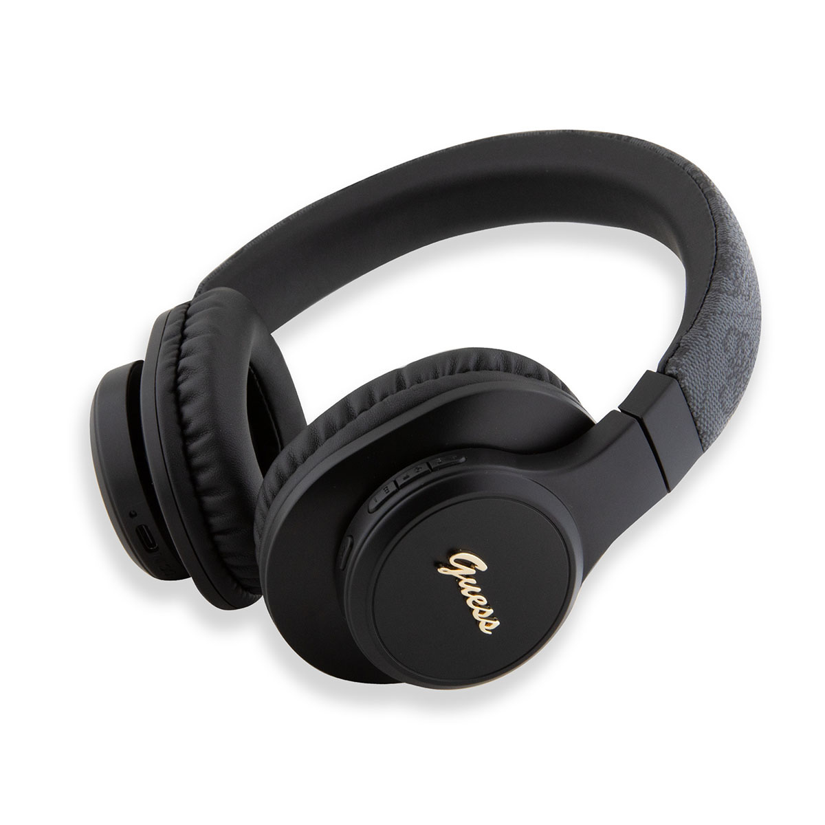 Guess Guess Bluetooth Headphones - Tone on tone script - Zwart, foto 2 van 4