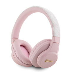Guess Bluetooth Headphones - Tone on tone script - Pink
