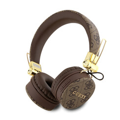Guess Bluetooth Headphones - 4G with Round Shape - Braun