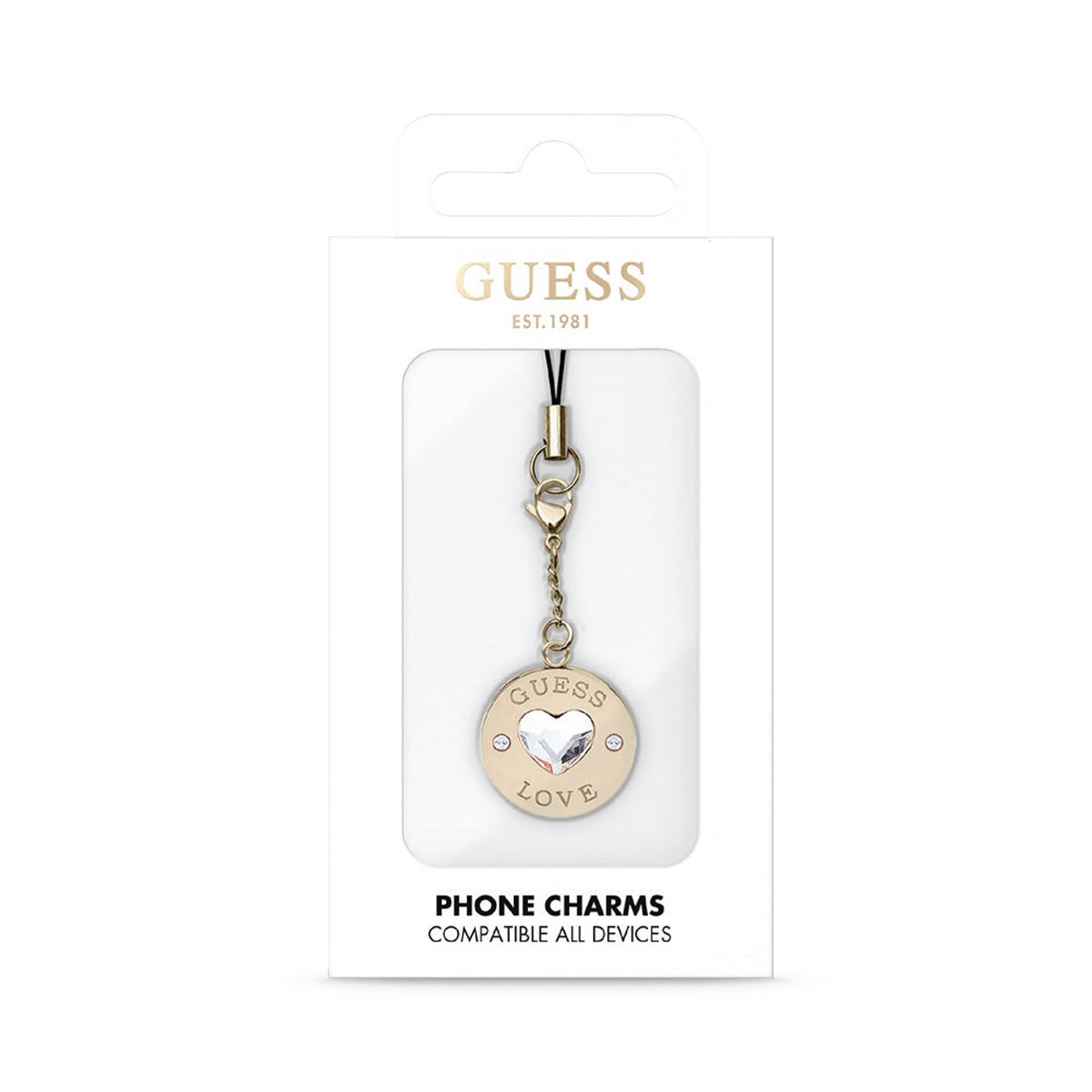 Guess Guess Universal Wrist Chain - Diamond Charm - Gold, foto 2 van 2