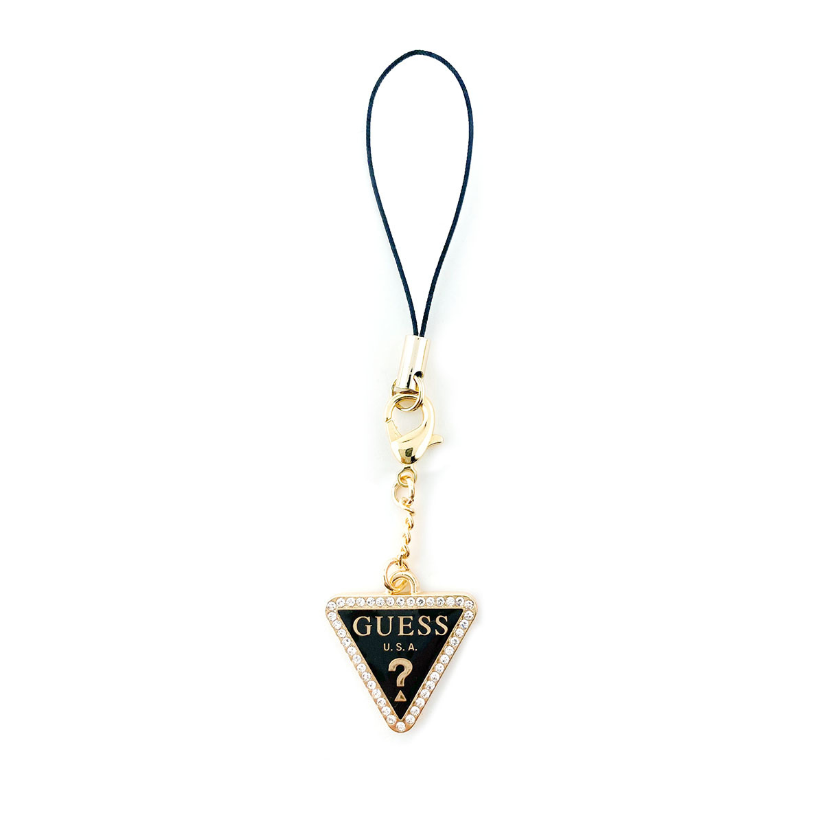 Guess Guess Universal Wrist Chain - Diamond Charm - Black