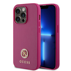 Guess iPhone 15 Pro Hardcase-Rückseite - Strass - Rosa