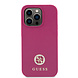 Guess Guess iPhone 15 Pro Hardcase Backcover Strass - Roze Guess Guess iPhone 15 Pro Hardcase Backcover Strass - Roze