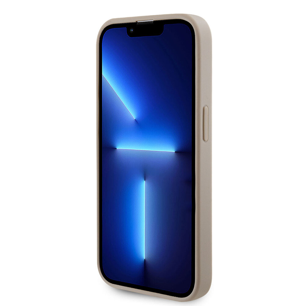 Guess Guess iPhone 15 Pro Max Coque arrière rigide Metal Logo Strass - Or Guess Guess iPhone 15 Pro Max Coque arrière rigide Metal Logo Strass - Or