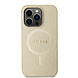Guess Guess iPhone 14 Pro Hardcase Backcover Saffiano - Beige Guess Guess iPhone 14 Pro Hardcase Backcover Saffiano - Beige