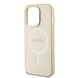 Guess Guess iPhone 14 Pro Hardcase Backcover Saffiano - Beige Guess Guess iPhone 14 Pro Hardcase Backcover Saffiano - Beige