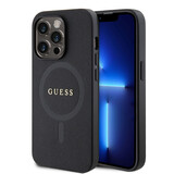 Guess Guess iPhone 15 Pro Hardcase-Rückseite - Saffiano - Schwarz Guess Guess iPhone 15 Pro Hardcase-Rückseite - Saffiano - Schwarz