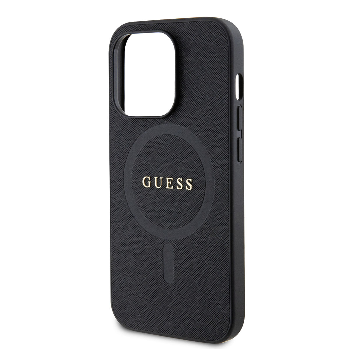 Guess Guess iPhone 15 Pro Hardcase Backcover Saffiano - Zwart, foto 6 van 6
