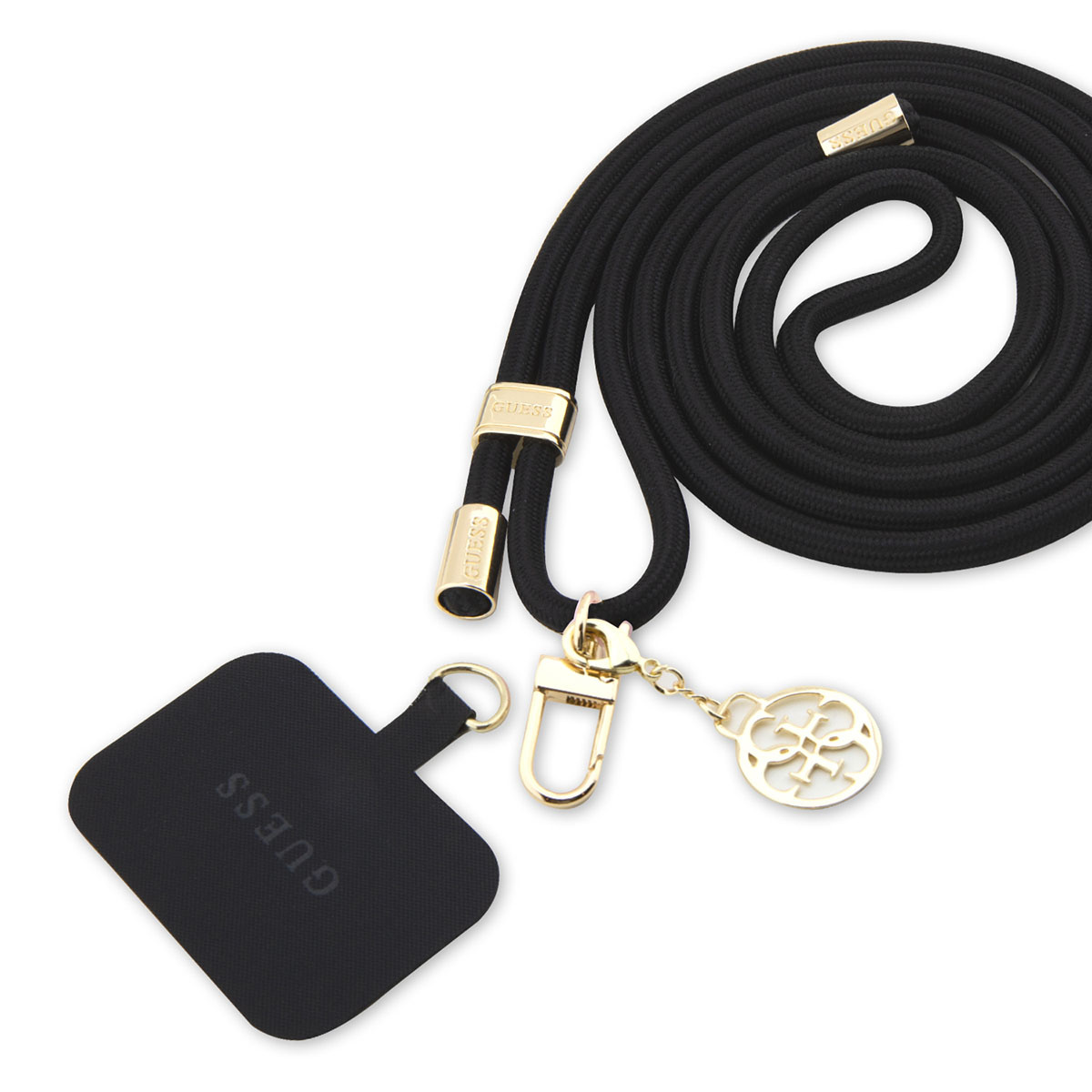Guess Guess Tether Patch Phone Straps - Universal Cord - Black