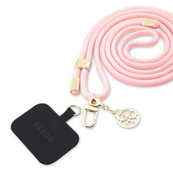 Guess Tether Patch Phone Straps - Universal Cord -  Pink