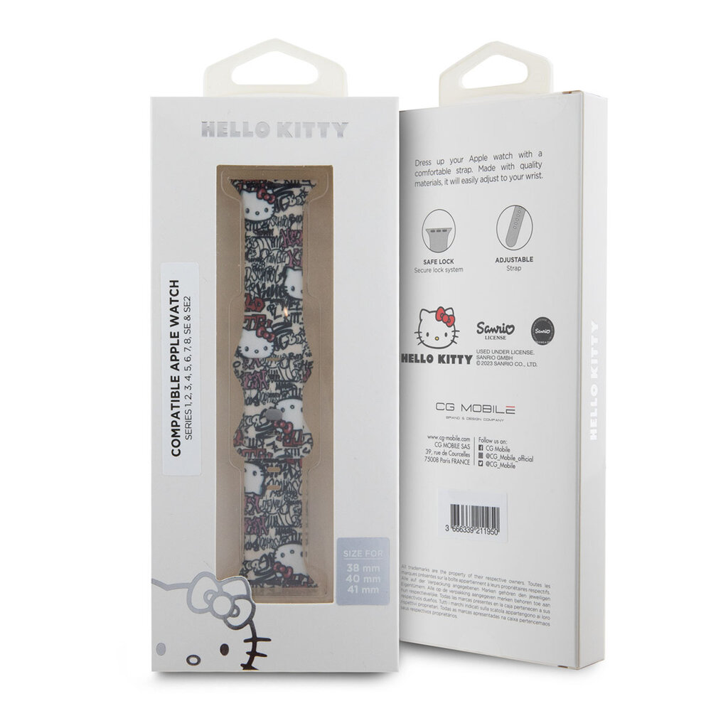 Hello Kitty Hello Kitty Universal Phone Straps Tags Graffiti - Beige Hello Kitty Hello Kitty Universal Phone Straps Tags Graffiti - Beige