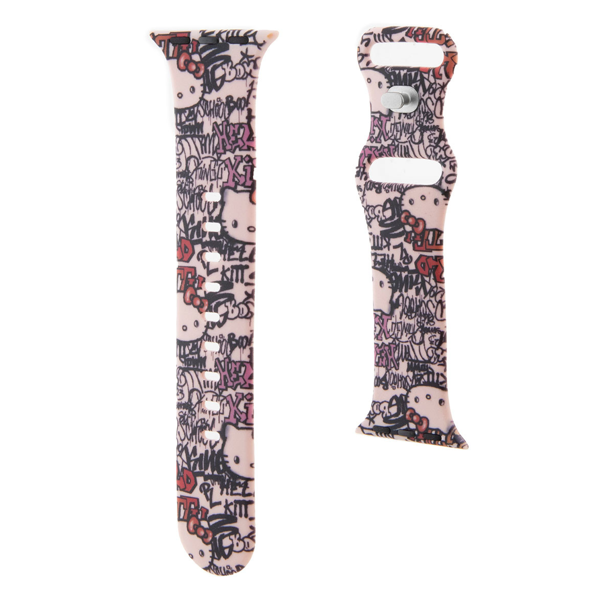 Hello Kitty Hello Kitty Apple Watch Straps Tags Graffiti - Pink, foto 3 van 5