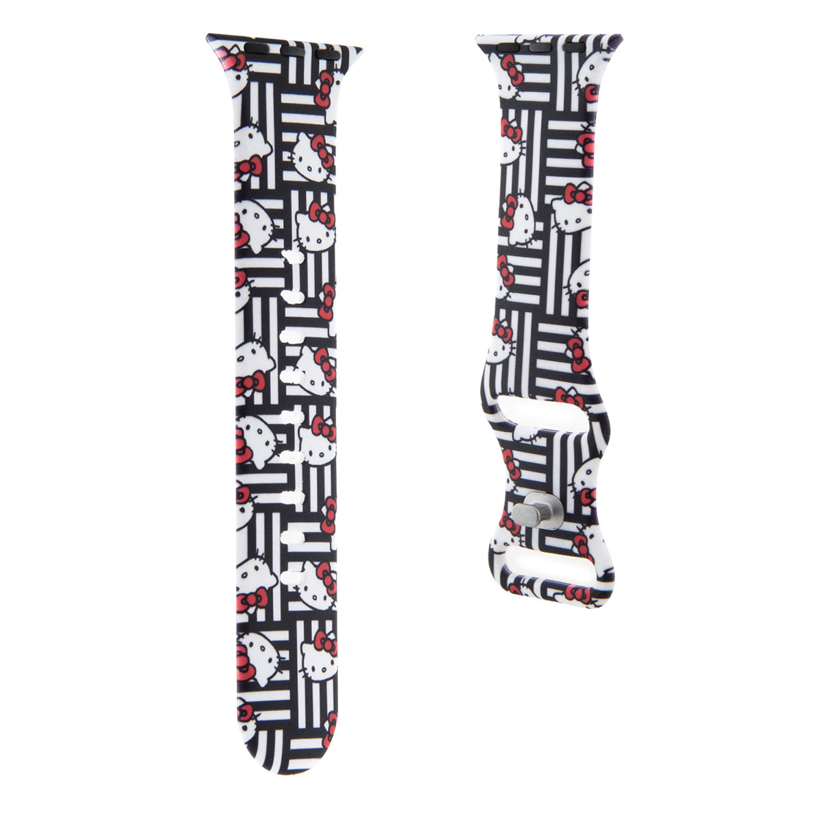 Hello Kitty Hello Kitty Apple Watch Straps Heads and bows pettern - Black, foto 3 van 5