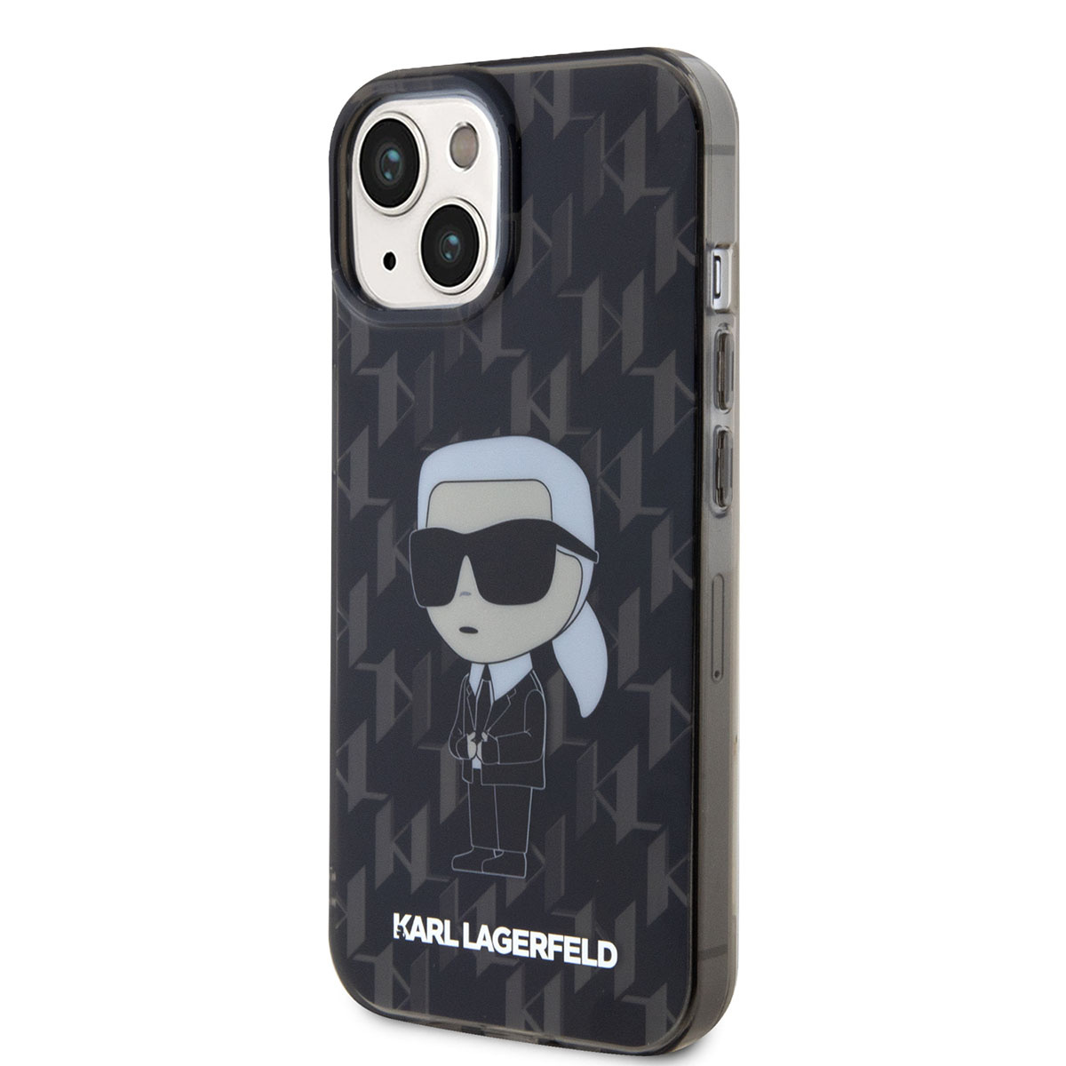 Karl Lagerfeld Karl Lagerfeld iPhone 15 Hardcase Backcover Ikonik Monogram - Zwart, foto 2 van 6