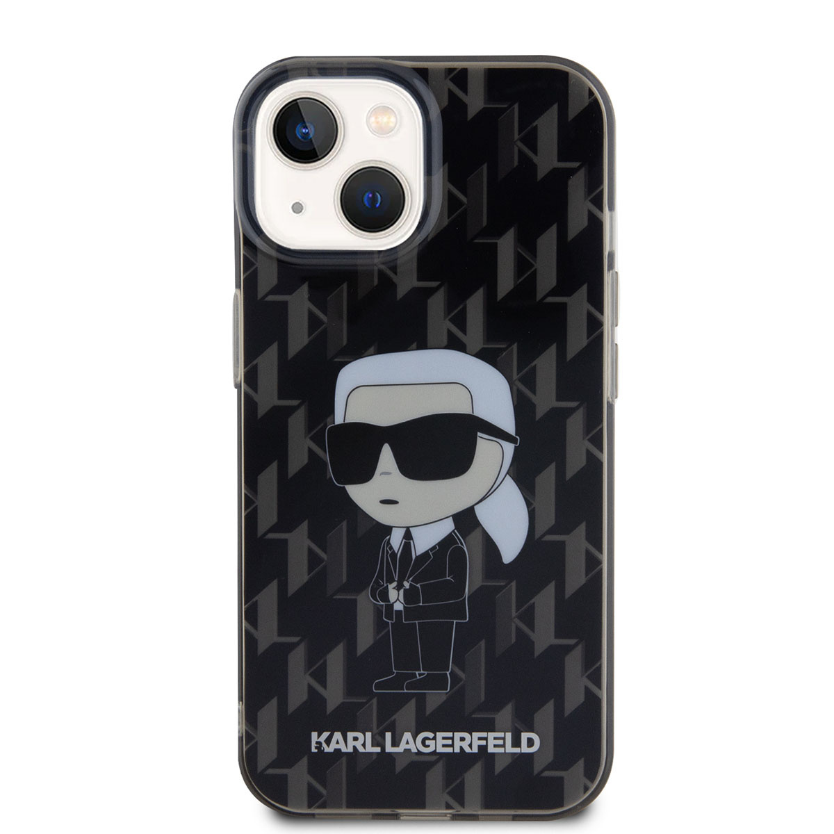 Karl Lagerfeld Karl Lagerfeld iPhone 15 Hardcase Backcover Ikonik Monogram - Zwart, foto 3 van 6