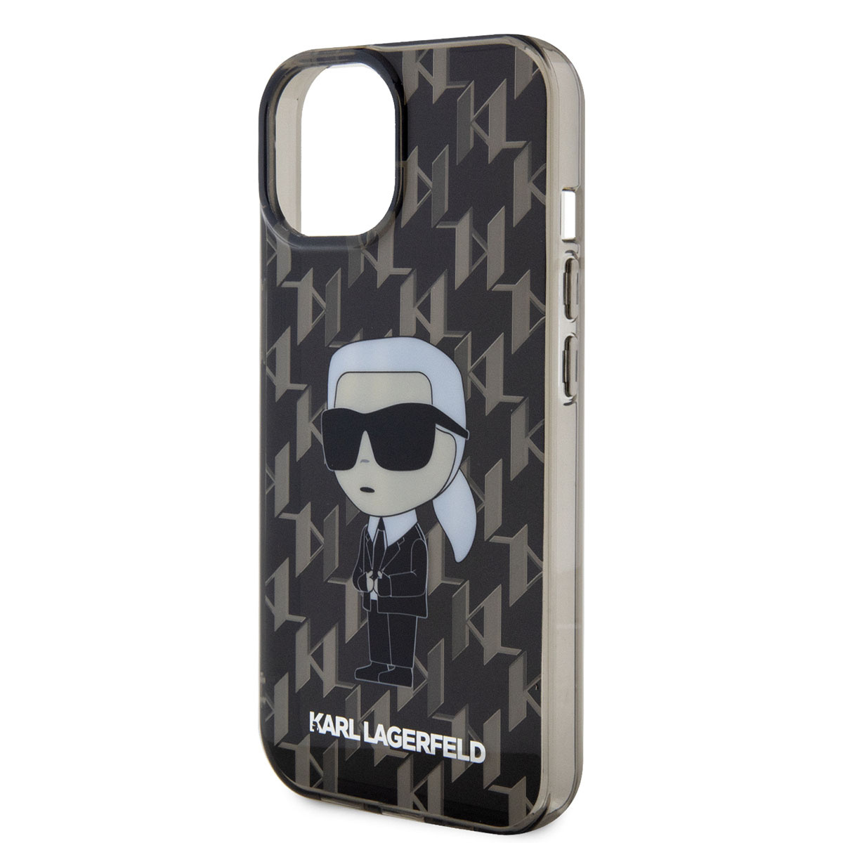 Karl Lagerfeld Karl Lagerfeld iPhone 15 Hardcase Backcover Ikonik Monogram - Zwart, foto 5 van 6
