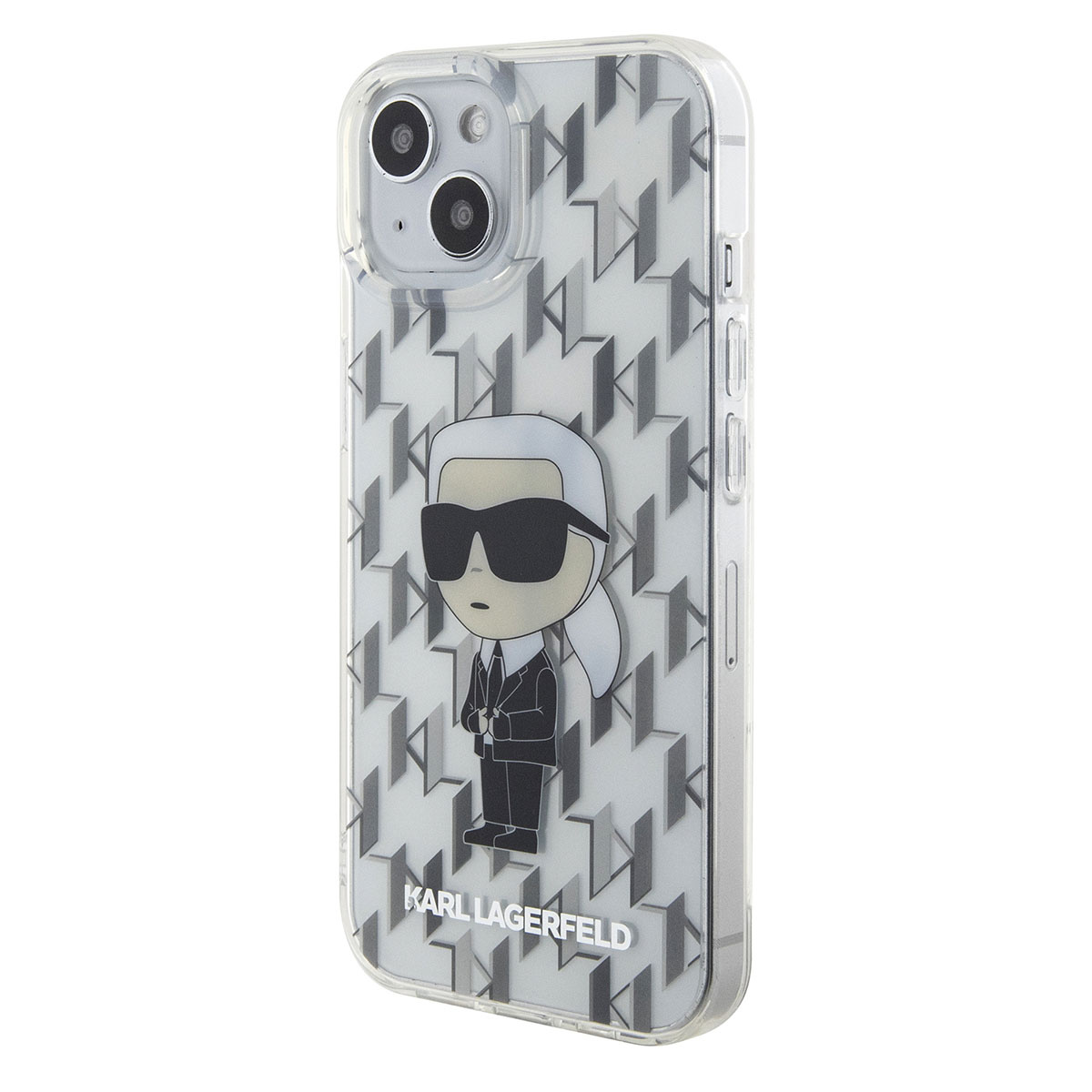 Karl Lagerfeld Karl Lagerfeld iPhone 15 Hardcase Backcover Ikonik Monogram - Transparant, foto 2 van 6